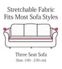 Teal Ethnic motif (3 seater) Sofa Cover & (Pack of 2) Single Seater Sofa Cover