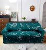 Teal Ethnic motif (3 seater) Sofa Cover & (Pack of 2) Single Seater Sofa Cover