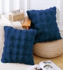 Teal Fur Super Soft 16x16 Cushion Cover Teal Fur Super Soft 16x16 Cushion Cover