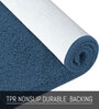 Teal Solid Microfibre 24x16 Inches Bath Mat