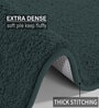 Teal Solid Microfibre 24x16 Inches Bath Mat