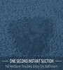 Teal Solid Microfibre 24x16 Inches Bath Mat