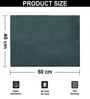 Teal Solid Microfibre 24x16 Inches Bath Mat