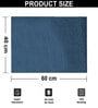 Teal Solid Microfibre 24x16 Inches Bath Mat