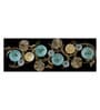 Teal Gold Iron Wall Art