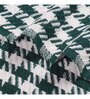 Teal Green Woven Cotton Checkered 50X60 Inches Throw
