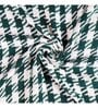 Teal Green Woven Cotton Checkered 50X60 Inches Throw