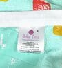Teal Grey Microfiber Abstract 120 Gsm Single Dohar