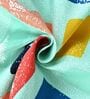 Teal Grey Microfiber Abstract 120 Gsm Single Dohar