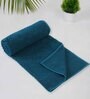 Teal Palash Pile Cotton Hand Towel-500 Gsm