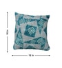 Teal Polyester Geometric 16x16 inches Cushion Covers Set of 3