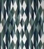 Teal Polyester Abstract 5ft Semisheer Eyelet (2 pc) Window Curtains