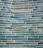 Teal Polyester Abstract 7ft Semisheer Eyelet (2 Pc) Door Curtains