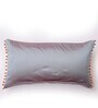 Blue Solid Polyester 22 x 12 Inch Cushion Cover