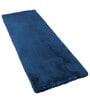 Teal Polyester 24 x 60 Inches Machine Made Floor Runner