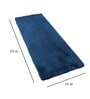 Teal Polyester 24 x 60 Inches Machine Made Floor Runner