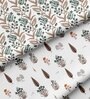 Teal Pure Cotton Printed 150 GSM Single Bed AC Room Dohar