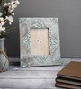 Teal Rectangular Alice Traditional Mango Wood Table Photo Frame
