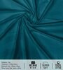 Teal Satin Striped 210 TC Pure Cotton King Sized Bedsheet with 2 Pillow Covers
