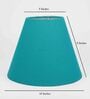 Milan Teal Cotton Fabric Solid Lampshade