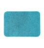 Aqua Solid Polyester 24x16 Inches AntiSkid Bath Mat