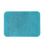 Teal Solid Polyester 28x20 Inches AntiSkid Bath Mat