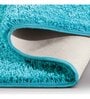 Teal Solid Polyester 28x20 Inches AntiSkid Bath Mat
