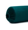 Teal Solid 200 TC Velevt 2 Bolster Covers