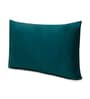 Teal Solid 200 TC Velevt 2 Pillow Covers