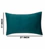 Teal Solid 200 TC Velevt 2 Pillow Covers