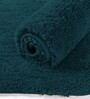 Teal Solid Microfiber 3 X 5 Feet Tufted Carpet