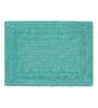 Teal Solid MicroFibre 14x10 Inches Antiskid Bath Mats