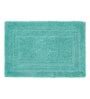 Teal Solid MicroFibre 14x10 Inches Antiskid Bath Mats
