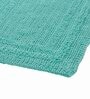 Teal Solid MicroFibre 14x10 Inches Antiskid Bath Mats
