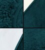 Teal Solid Microfibre 17x12 Inches AntiSkid Door Mat
