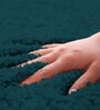 Teal Solid Microfibre 17x12 Inches AntiSkid Door Mat
