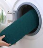 Teal Solid Microfibre 17x12 Inches AntiSkid Door Mat