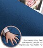 Teal Solid Polyester 3 X 5 Feet Machine Made Carpet