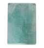 Teal Solid Polyester 4x6 Feet Machine Made Carpet
