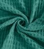 Teal Solid TC 120 Cotton Double Queen Bedcover With 2 Pillow Covers