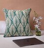 Teal Traditional 16x16 inches Cushion Cover