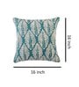 Teal Traditional 16x16 inches Cushion Cover
