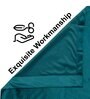 Teal Velevt Solids 9ft Light Filtering Eyelet Long Door Curtain