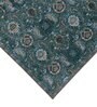 Teal Green Vintage Polyester 5' X 7' Machine Made Carpet