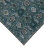 Teal Green Vintage Polyester 8' X 10' Machine Made Carpet