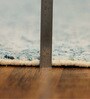 Teal Wool Abstract 12' x 9' Hand tufted Carpet