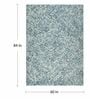 Teal Wool Abstract 7' x 5' Hand tufted Carpet