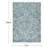 Teal Wool Abstract 9' x 6' Hand tufted Carpet