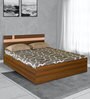Teana Queen Size Bed with Storage in Classic Walnut Finish