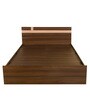 Teana Queen Size Bed with Storage in Classic Walnut Finish